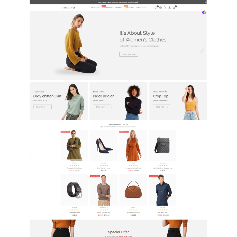 Template de moda Prestashop Template de moda Prestashop